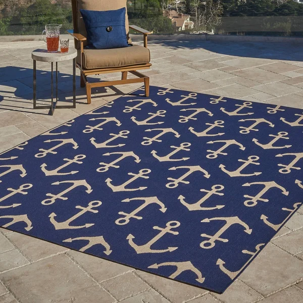 Gertmenian Paseo Maritime Indoor/Outdoor Rug - 7.5X10 ft
