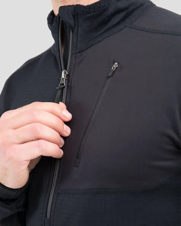 3.0 Men's Ecolator Performance Quarter Zip 2XL, Dark Grey Heather