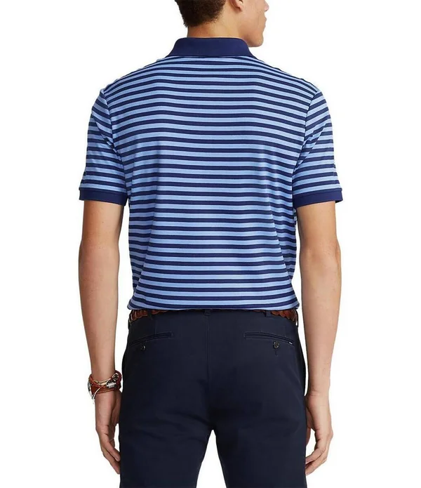 Polo Ralph Lauren Men's Classic Fit Soft Cotton Polo Shirt - Carmel Pink/White - L