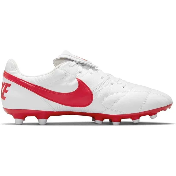 Nike Premier II FG Firm-Ground Soccer Cleat, Size 11.5 (47), White/UnivRed