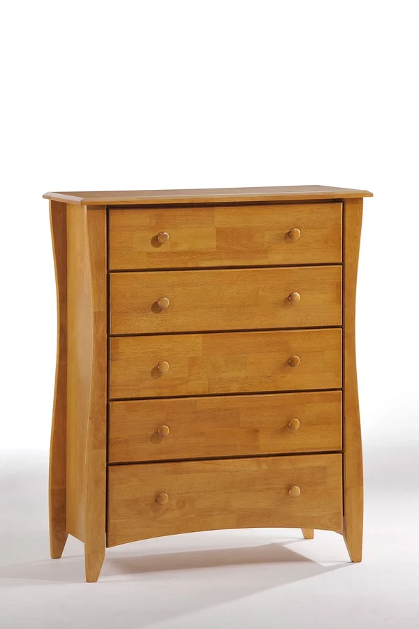 Night and Day Clove 5 Drawer Chest - White