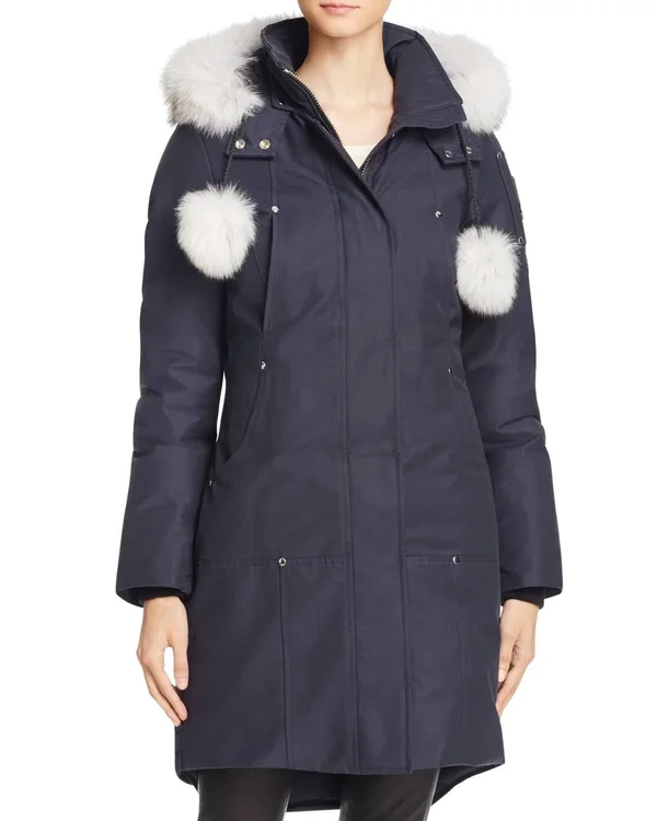Moose Knuckles - Stirling Parka - Granite - Black Fox Fur S for Women