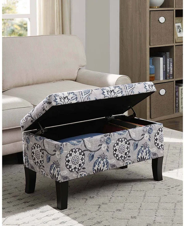 Convenience Concepts Designs4Comfort Winslow Storage Ottoman - Gray