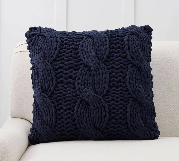 Colossal Handknit Pillow COVER, 24 x 24