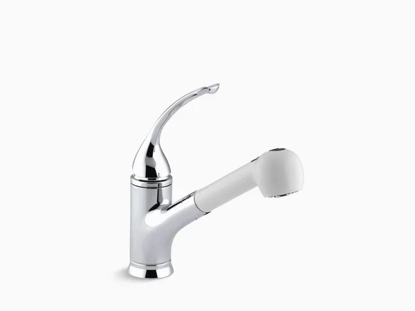 KOHLER K-15160-LA-CP Coralais Single-Control Pullout Spray Kitchen Sink Faucet, Polished Chrome