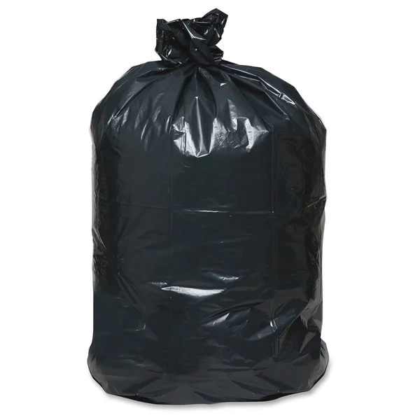 Recycled Can Liners - 40-45gal, 2mil, 40 x 46, Black, 100/Carton