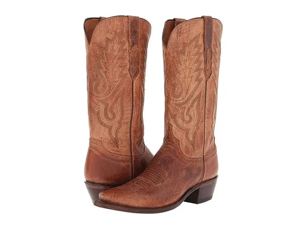 Lucchese 1883 Men's Lewis Western Boots - Tan