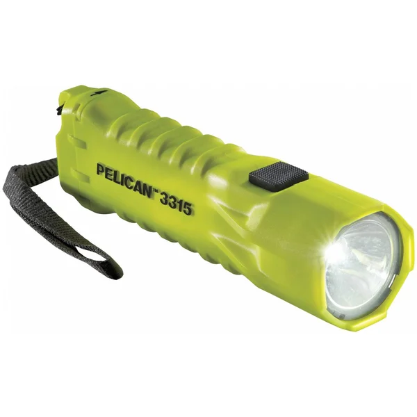 Pelican Industrial LED Handheld Flashlight - Plastic, Maximum Lumens Output: 160, Yellow 3315C-Y