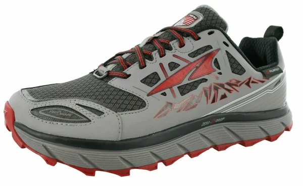 Altra Lone Peak 3.0 Neoshell Trail Running Shoe - Men's Gray/Red - 9.5