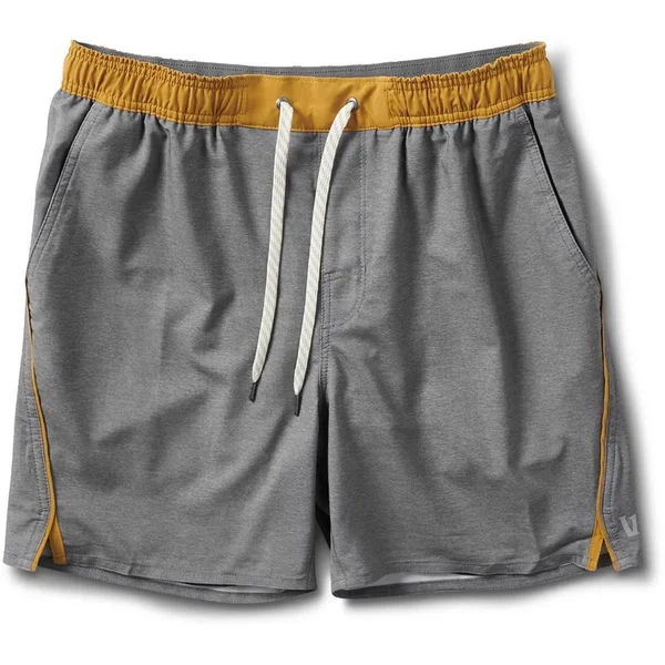 Vuori Trail Running Short Men's, Charcoal Heather Texture, M