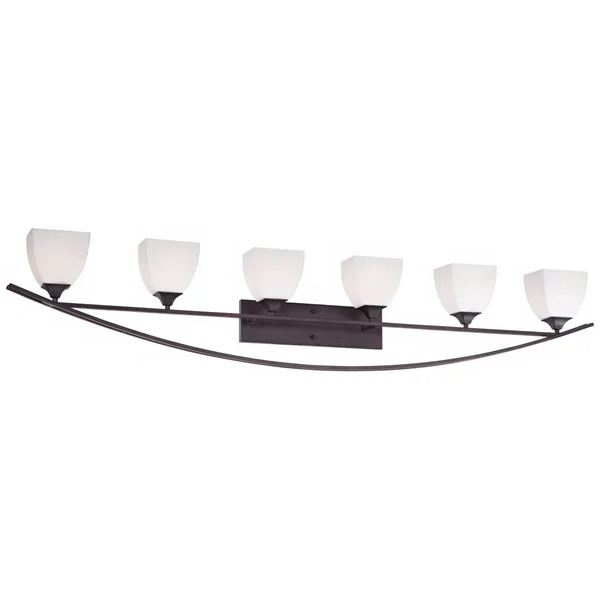 Jenisen Arch 62 3/4x22 Wide Bronze Bathroom Light
