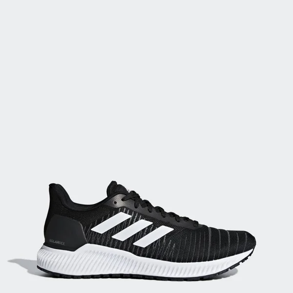 Adidas Solar Ride Core Black/White Men's Running Shoes, Size: 12