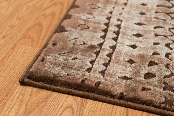 63x22 x 84x22 Light Brown Polypropylene - Polyester Area Rug