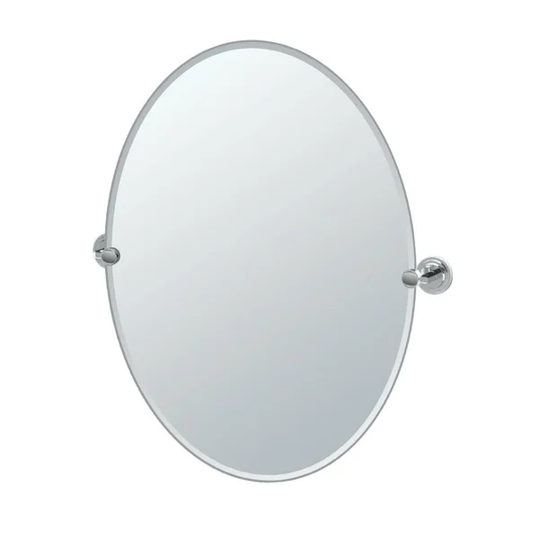 Gatco 5239LG Marina Large Oval Wall Mirror - Chrome