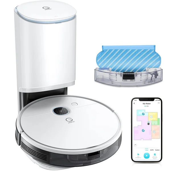Yeedi VAC Station - Self-Emptying Robot Vacuum Cleaner, Vacuum & Mop, 30 Days Auto Empty, 3000Pa SUCTION, Carpet DETECT, Smar