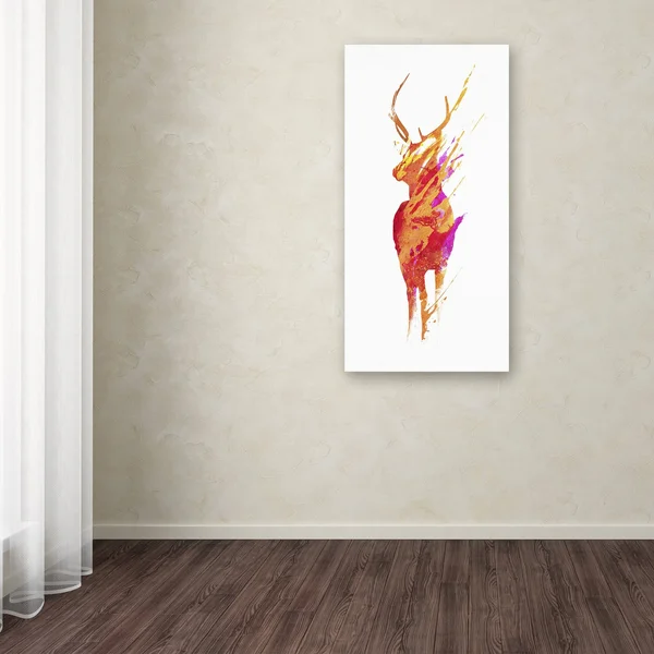 Trademark Fine Art 'On The Road Again' Canvas Art by Robert Farkas, Size: 16x32, Orange