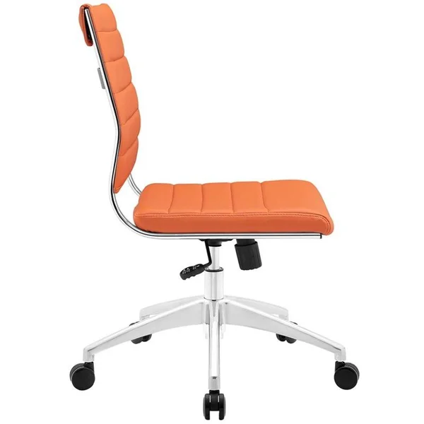 Hawthorne Collection Armless Office Chair in Orange - HC-1468135