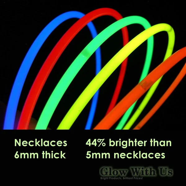 200 Glow Sticks Bulk Wholesale Necklaces - 22 Glow Stick Necklaces+200 Free Glow