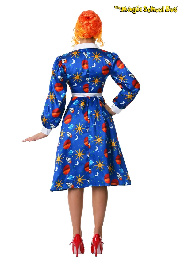 The Magic School Bus Miss Frizzle Costume - Adult, Womens, Blue, L, FUN Costumes