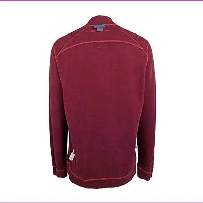 Tommy Bahama Men's Big & Tall Flip Side Reversible Quarter Zip Pullover, Size XLT