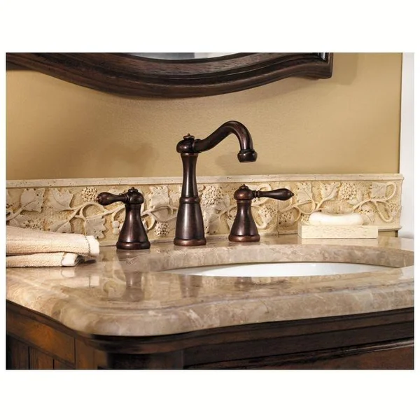 Pfister LF-049-M0BK Marielle 2-Handle 8x22 Widespread Bathroom Faucet - Brushed Nickel