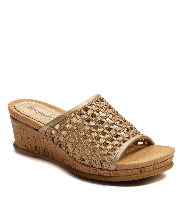Baretraps Flossey Women's Wedge Sandals - Size: 9.5, Gold