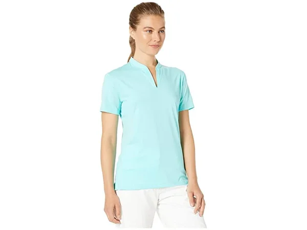 Nike Womens Dry Open Placket Polo Light Aqua - W19