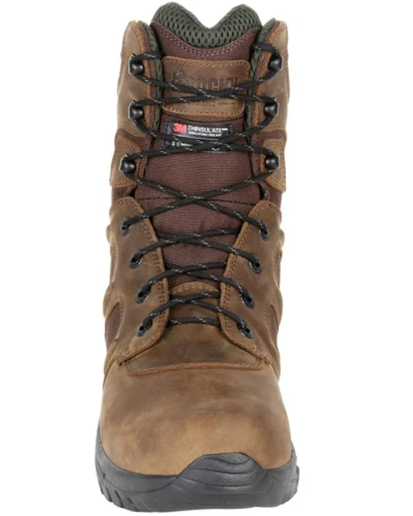 Men's Rocky Deerstalker Waterproof 400G Insulated Hiking Boot, Size: 8.5, Brown