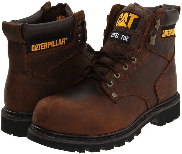 Caterpillar Men's Second Shift Steel Toe Work Boot - 13-W Brown