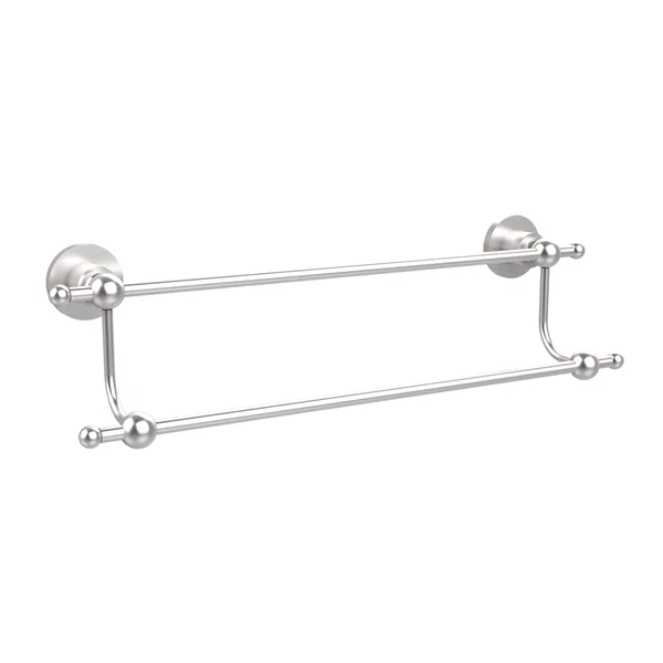 Allied Brass Astor Place Collection 24 inch Double Towel Bar Satin Chrome AP-72/24