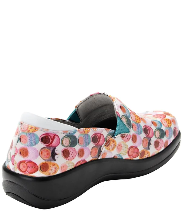 Alegria Keli Fresh Baked Printed Leather Clogs - 38(8/8.5M)
