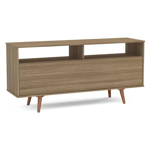 Fava 59 in. TV Stand, Light Brown - Polifurniture - 401607810001