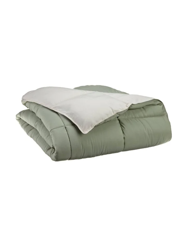 All Season Down Alternative Reversible Comforter King-Ivory/Sage