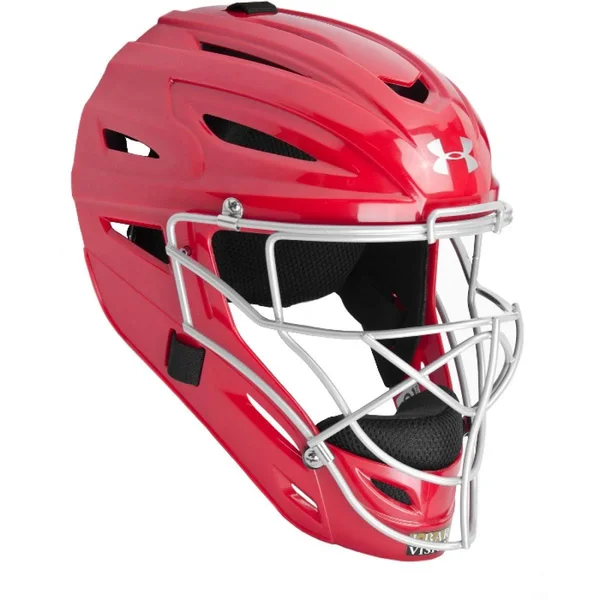 Under Armour Men's Equipment - Victory Catcher&s Helmet - Red, Size: OSFA