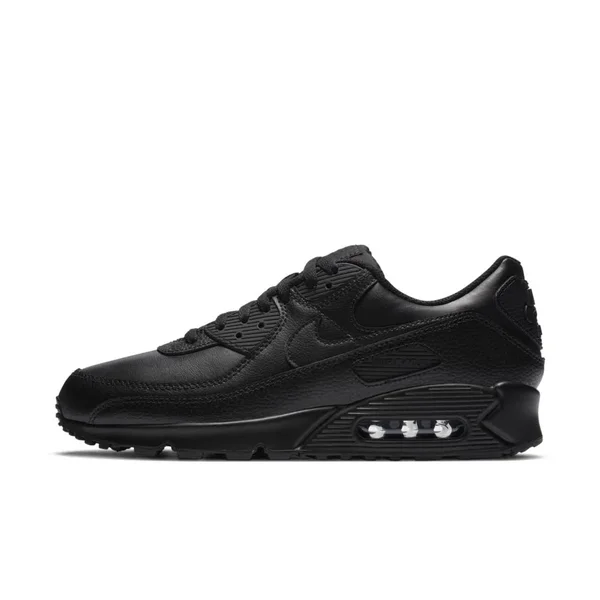 Nike Air Max 90 Leather Black Men's Shoes, Size: 13