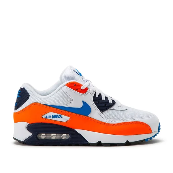 Air Max 90 Shoes White/Photo Blue/Topaz Gold Size 7.5