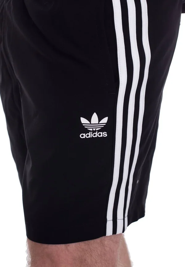 Adidas Originals 3 Stripes Swim Shorts Black