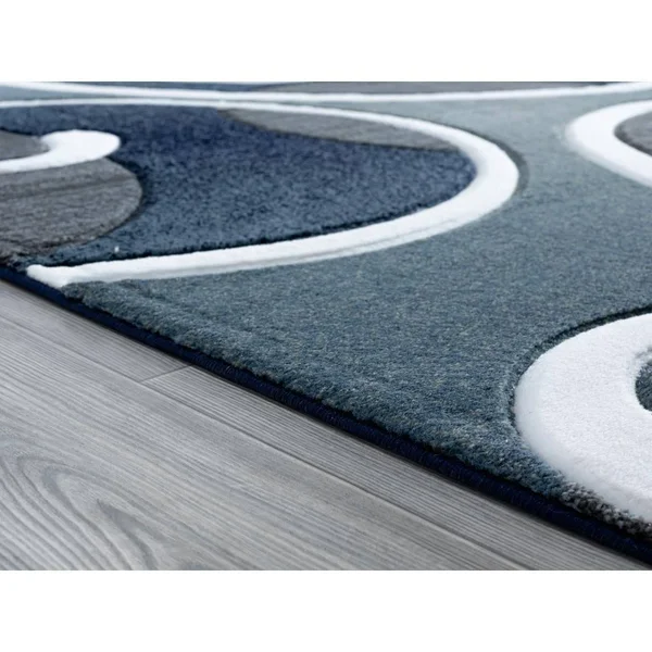 United Weavers Bristol Riley Navy Area Rug - 7&10x22 Round