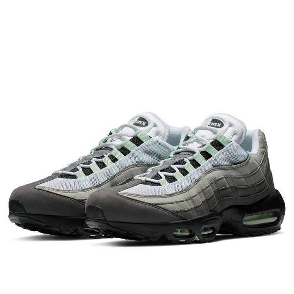Nike Air Max 95 Granite Dust/Fresh Mint Men's Shoes, Grey/Green, Size: 8.5