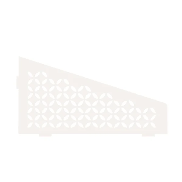 Schluter Systems Shelf Quadrilateral Corner Floral Matte White, SES3D5MBW