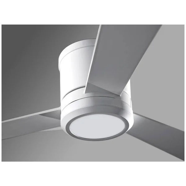 Monte Carlo Clarity 52x22 Ceiling Fan with Light - Rubberized White - Rubberized White Blades