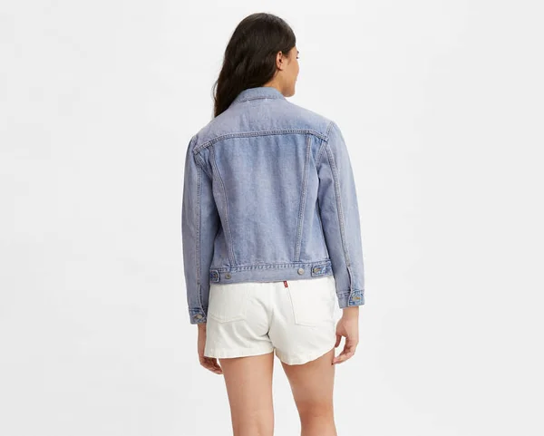 Levi&s Ex-Boyfriend Denim Trucker Jacket, Size X-Small in Across The Sky Trucker at Nordstrom