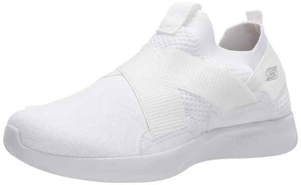 Skechers Women's Bobs Sport Squad 2 Kid Cool Slip-On Sneaker, White