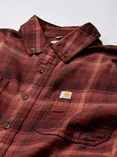 Carhartt Rugged Flex Hamilton Plaid Long Sleeve Shirt - Men's Dark Cedar