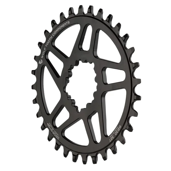Wolf Tooth Components Drop-Stop Elliptical Chainring: 34T for SRAM GXP Direct Mount