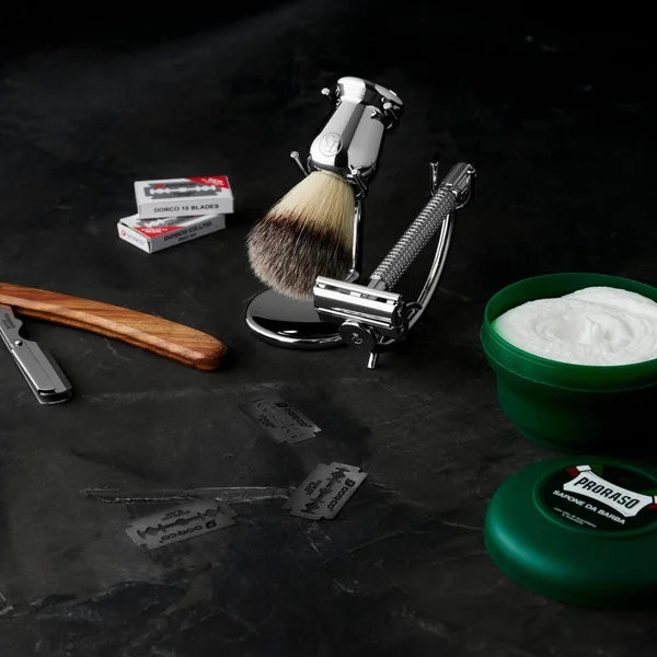 Men's Shaving Brush, Steel, Other Metal, Frank Shaving