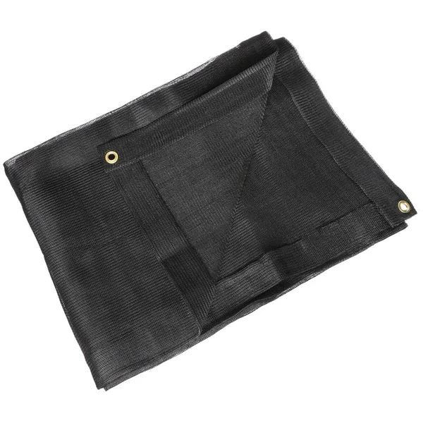 Zoro Select 3zrv7 Tarpaulin, Mesh, Polyeth, Cut Size 10x12ft, Black