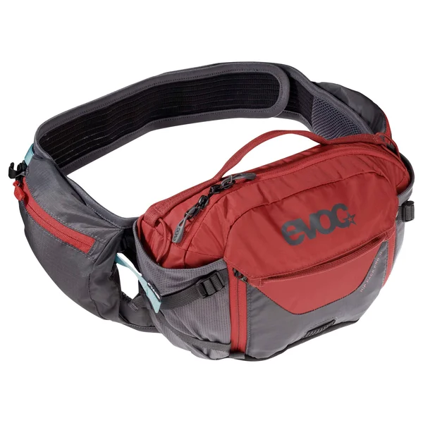 EVOC Hip Pack Pro 3L + 1.5L Bladder Carbon Grey/Chili Red
