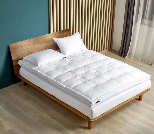 Serta 2x22 Feather and Down Fiber Top Featherbed, Queen - White