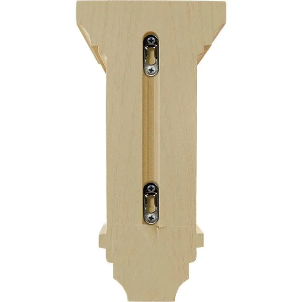 6 inchw x 6 3/4 inchd x 12 inchh Large Jefferson Wood Corbel - Maple